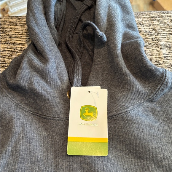 John Deere quarter zip Vibrant Green Pullover Hoodie - Picture 2 of 4
